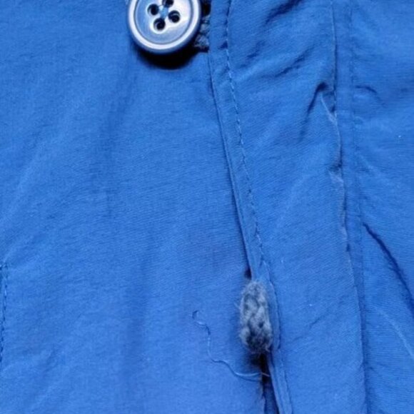 BABY GAP BOYS 3 YEARS BLUE GRAY HOODED ZIP BUTTON POCKETS WINTER SNOW COAT - Picture 4 of 16